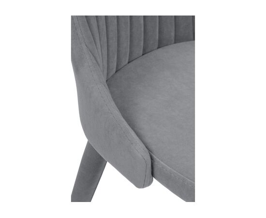 Стул на металлокаркасе Морос с чехлом микровелюр катания сильвер, изображение 6 | Интернет магазин мебели и декора LifeDekor