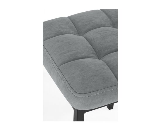 Табурет Байя микровелюр катания сильвер / черный, изображение 4 | Интернет магазин мебели и декора LifeDekor