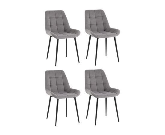Стул Флекс Original велюр серый 4 шт. | Интернет магазин мебели и декора LifeDekor