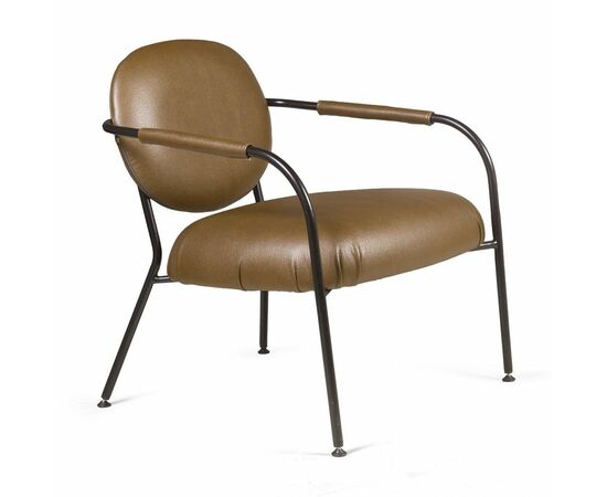 Лаунж кресло EGO, искусственная кожа, темно-коричневый | Интернет магазин мебели и декора LifeDekor