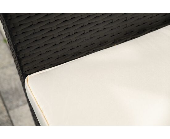"Даллас" лаунж-зона из искусственного ротанга на 5 персон, цвет черный, изображение 10 | Интернет магазин мебели и декора LifeDekor