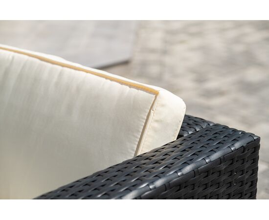 "Даллас" лаунж-зона из искусственного ротанга на 5 персон, цвет черный, изображение 11 | Интернет магазин мебели и декора LifeDekor