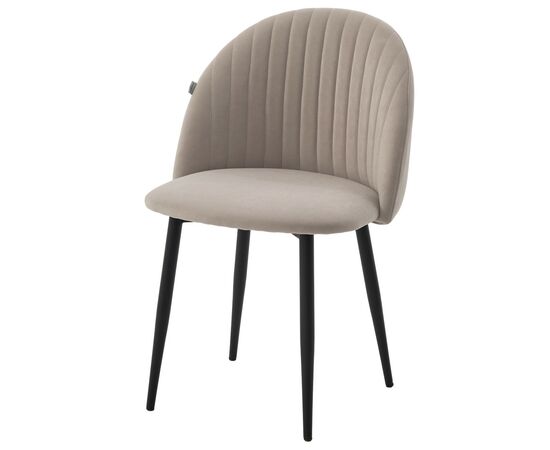 Стул БАРИ Marseille-26 Серый, велюр / черный каркас M-City | Интернет магазин мебели и декора LifeDekor