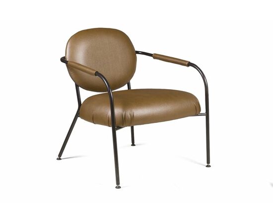 Лаунж кресло EGO, искусственная кожа, темно-коричневый, изображение 4 | Интернет магазин мебели и декора LifeDekor