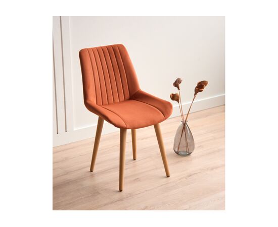 Стул деревянный Седа 360 терракотовый (zd 432) / светлое дерево np, изображение 2 | Интернет магазин мебели и декора LifeDekor