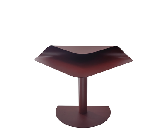 Журнальный столик Cornea металл бордовый, изображение 3 | Интернет магазин мебели и декора LifeDekor
