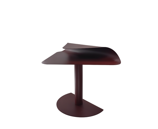 Журнальный столик Cornea металл бордовый | Интернет магазин мебели и декора LifeDekor