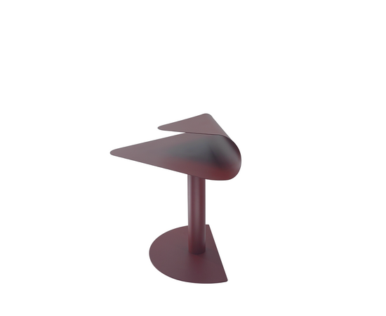 Журнальный столик Cornea металл бордовый, изображение 4 | Интернет магазин мебели и декора LifeDekor