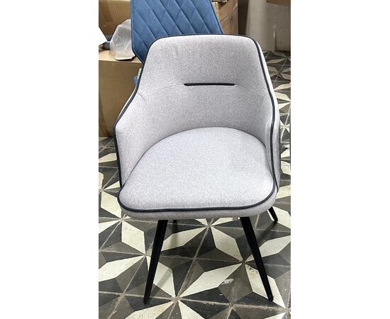 Стул ЛОРИС 360 град. поворот. B28 Темно-серый, велюр / черный каркас, М-City | Интернет магазин мебели и декора LifeDekor