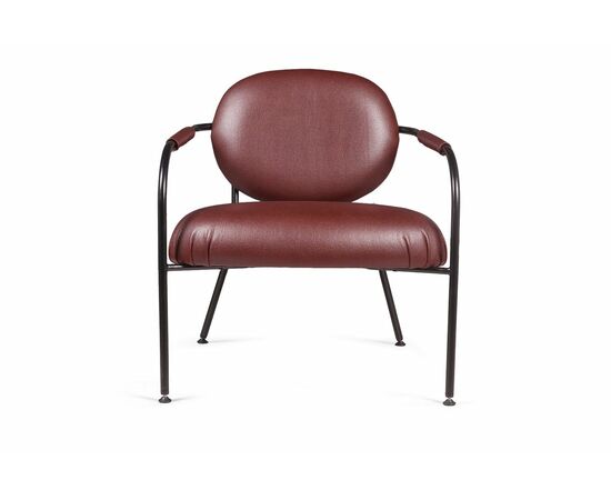 Лаунж кресло EGO, искусственная кожа, бордо, изображение 2 | Интернет магазин мебели и декора LifeDekor