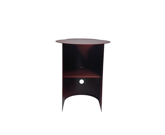 Журнальный столик Floire металл бордовый, изображение 3 | Интернет магазин мебели и декора LifeDekor