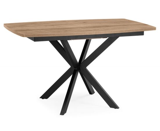 Стол деревянный Палу 130(170)х80 дуб веллингтон / черный | Интернет магазин мебели и декора LifeDekor
