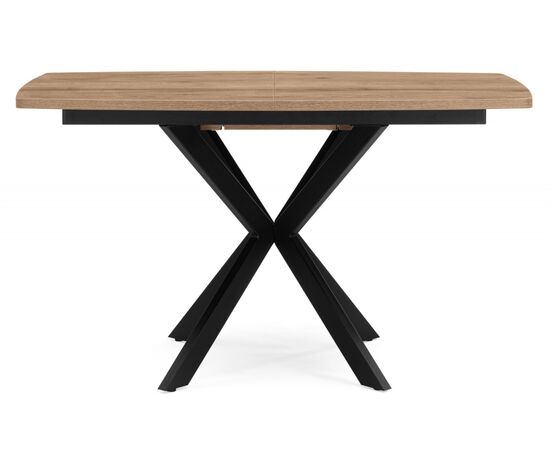 Стол деревянный Палу 130(170)х80 дуб веллингтон / черный, изображение 2 | Интернет магазин мебели и декора LifeDekor