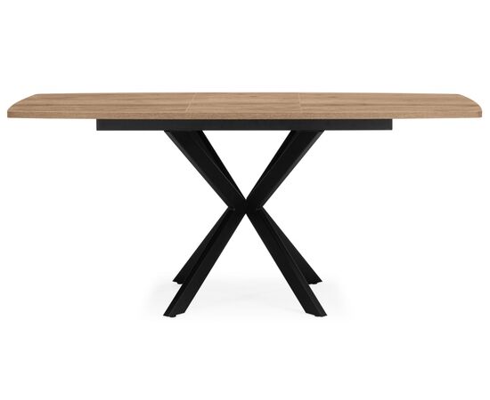 Стол деревянный Палу 130(170)х80 дуб веллингтон / черный, изображение 4 | Интернет магазин мебели и декора LifeDekor