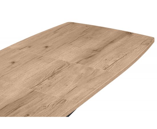 Стол деревянный Палу 130(170)х80 дуб веллингтон / черный, изображение 7 | Интернет магазин мебели и декора LifeDekor