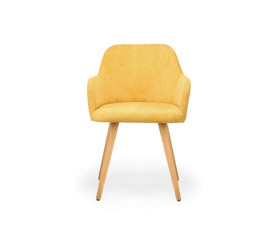 Стул деревянный Инфини 360 горчичный (ocean 016) / светлое дерево, изображение 3 | Интернет магазин мебели и декора LifeDekor