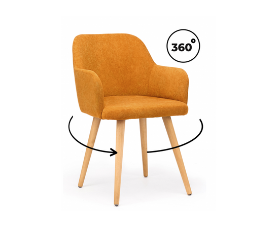 Стул деревянный Инфини 360 терракота (ocean 015) / светлое дерево | Интернет магазин мебели и декора LifeDekor