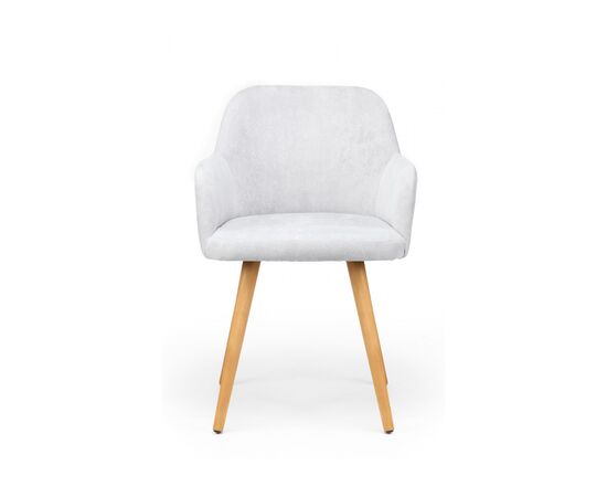 Стул деревянный Инфини светло-серый (ocean 021) / светлое дерево, изображение 2 | Интернет магазин мебели и декора LifeDekor