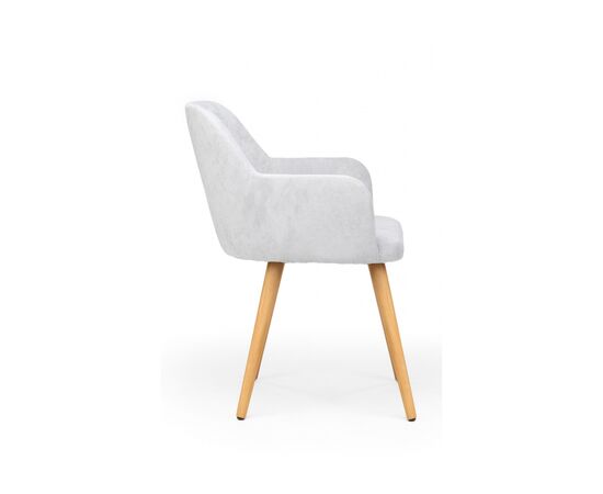 Стул деревянный Инфини светло-серый (ocean 021) / светлое дерево, изображение 3 | Интернет магазин мебели и декора LifeDekor