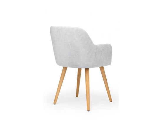 Стул деревянный Инфини светло-серый (ocean 021) / светлое дерево, изображение 4 | Интернет магазин мебели и декора LifeDekor