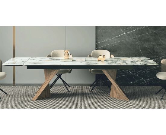 Стол МАНХЭТТЕН 200 PANDORA, керамика / Дуб Галифакс М-City, изображение 2 | Интернет магазин мебели и декора LifeDekor