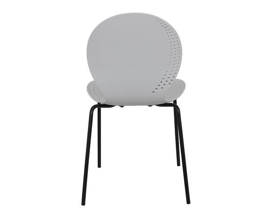 Стул Wave серый с черными ножками, изображение 5 | Интернет магазин мебели и декора LifeDekor