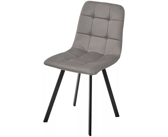 Стул РИЧИ, цвет H-61 Кварцевый, велюр / черный каркас М-City | Интернет магазин мебели и декора LifeDekor