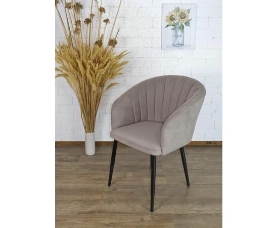 Стул МИШЕЛЬ 360 град. поворот. B28 Темно-серый, велюр / черный каркас, М-City | Интернет магазин мебели и декора LifeDekor