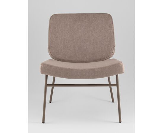 Кресло Эбигейл велюр бежевый, каркас бежево-серый, изображение 3 | Интернет магазин мебели и декора LifeDekor