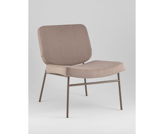 Кресло Эбигейл велюр бежевый, каркас бежево-серый, изображение 2 | Интернет магазин мебели и декора LifeDekor