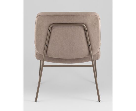 Кресло Эбигейл велюр бежевый, каркас бежево-серый, изображение 5 | Интернет магазин мебели и декора LifeDekor