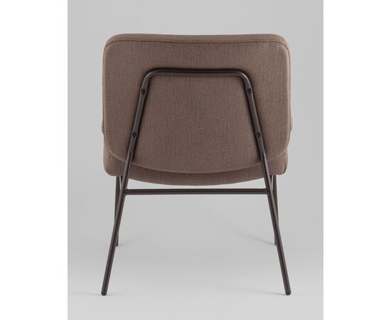 Кресло Эбигейл велюр коричневый, каркас серо-коричневый, изображение 5 | Интернет магазин мебели и декора LifeDekor