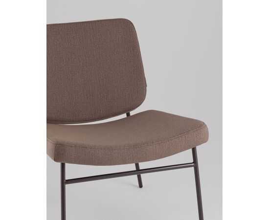 Кресло Эбигейл велюр коричневый, каркас серо-коричневый, изображение 8 | Интернет магазин мебели и декора LifeDekor