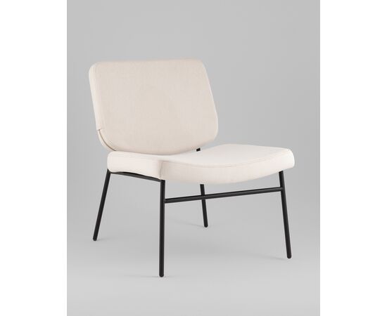 Кресло Эбигейл велюр молочный, изображение 2 | Интернет магазин мебели и декора LifeDekor