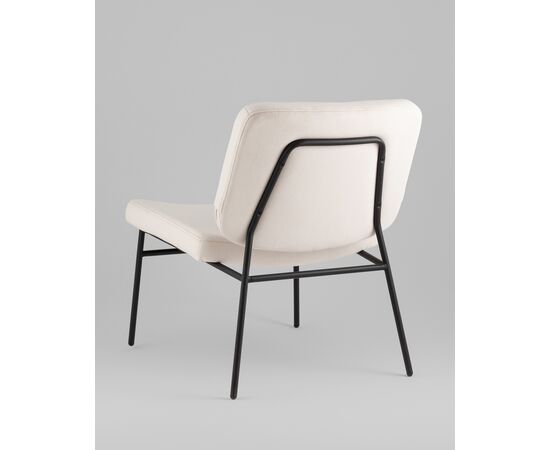 Кресло Эбигейл велюр молочный, изображение 6 | Интернет магазин мебели и декора LifeDekor