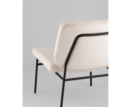 Кресло Эбигейл велюр молочный, изображение 7 | Интернет магазин мебели и декора LifeDekor