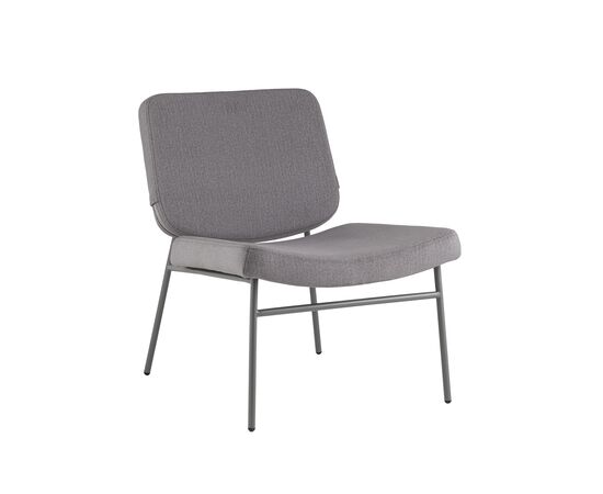 Кресло Эбигейл велюр серый, каркас серый, изображение 2 | Интернет магазин мебели и декора LifeDekor