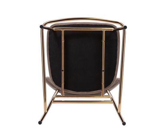 Стул полубарный Elle латте с золотыми ножками, изображение 15 | Интернет магазин мебели и декора LifeDekor