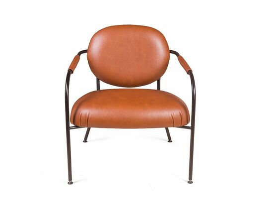 Лаунж кресло EGO, искусственная кожа, коричневый, изображение 7 | Интернет магазин мебели и декора LifeDekor