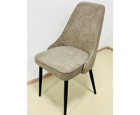 Стул БЕРТИ 360 град. поворот. B5 Капучино, велюр / черный каркас, М-City | Интернет магазин мебели и декора LifeDekor