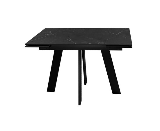 Стол DikLine SKM110 Керамика Черный мрамор/опоры черные, изображение 3 | Интернет магазин мебели и декора LifeDekor