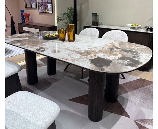 Стол PINO 210 цвет CA035, керамика / Темный орех, ®DISAUR | Интернет магазин мебели и декора LifeDekor