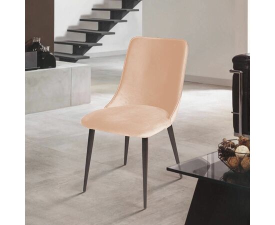 Стул Joe, бархат бежевый 5, изображение 7 | Интернет магазин мебели и декора LifeDekor