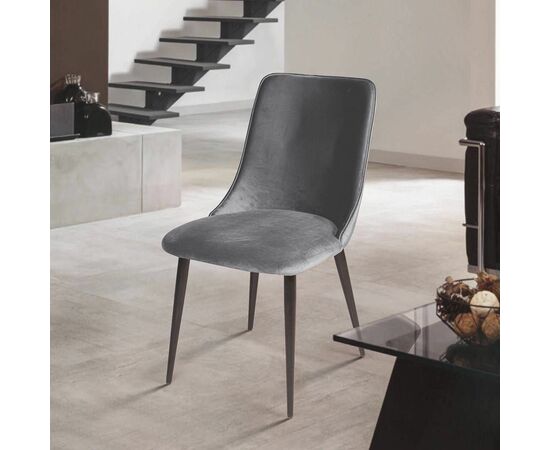 Стул Joe, бархат серый 27, изображение 4 | Интернет магазин мебели и декора LifeDekor