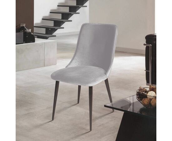 Стул Joe, бархат светло-серый 26, изображение 8 | Интернет магазин мебели и декора LifeDekor