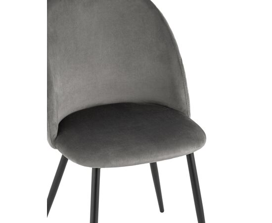 Стул Lilly велюр антрацитовый 4 шт., изображение 8 | Интернет магазин мебели и декора LifeDekor