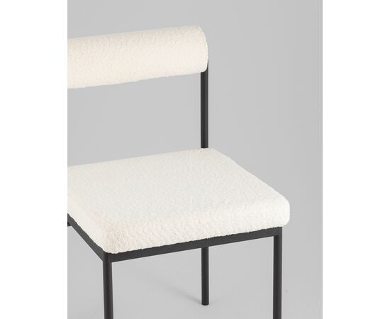 Стул обеденный Балла букле молочный, изображение 8 | Интернет магазин мебели и декора LifeDekor