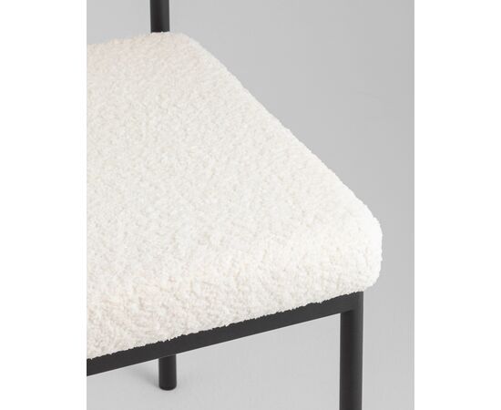 Стул обеденный Балла букле молочный, изображение 9 | Интернет магазин мебели и декора LifeDekor