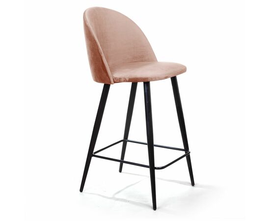 Стул полубарный Thomas, бархат бежевый 5, изображение 3 | Интернет магазин мебели и декора LifeDekor