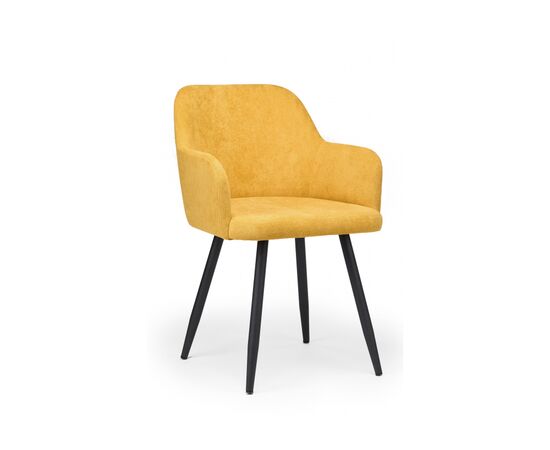 Стул на металлокаркасе Инфини 360 горчичный (ocean 016) / черный, изображение 2 | Интернет магазин мебели и декора LifeDekor